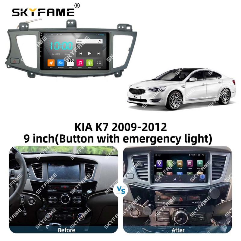 SKYFAME Car Frame Fascia Adapter Canbus Box Decoder Android Radio Dash Fitting Panel Kit For Kia K7 Cadenza