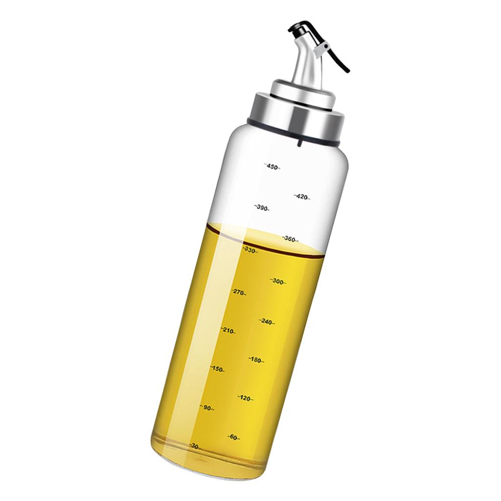 Heat Resistant Glass Oil Bottle For Kitchen Leak Proof And Large Capacity Liquid Dispenser For Soys Sauce and Vinegar