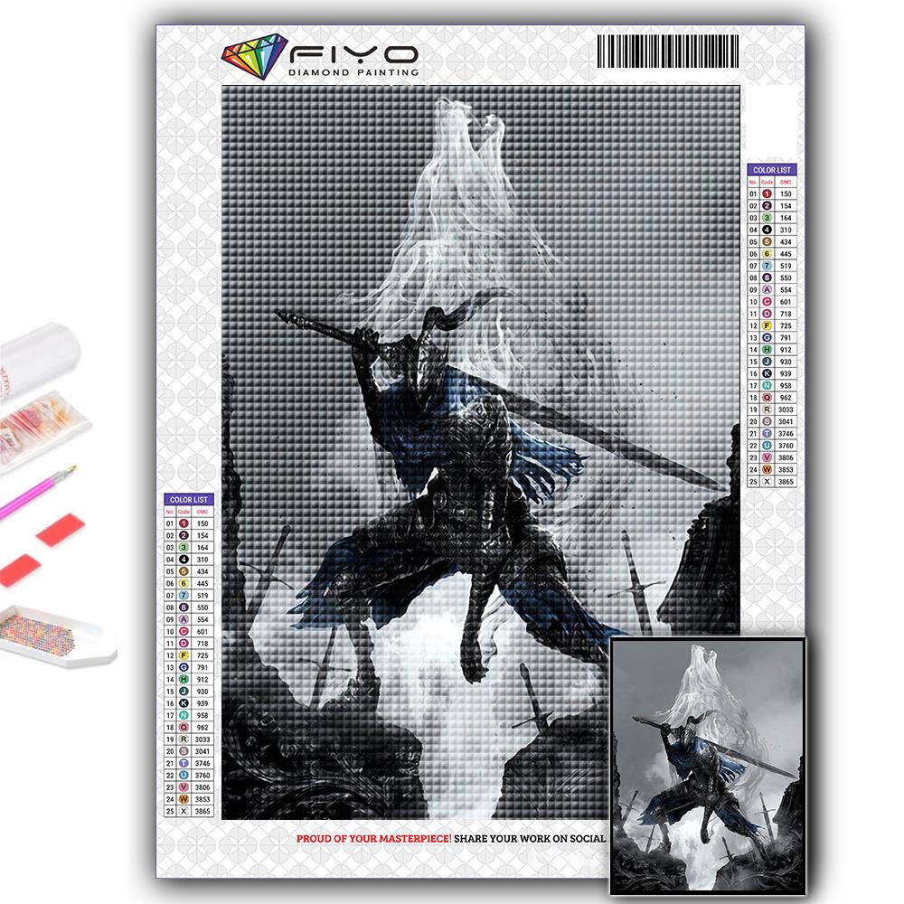 DIY 5D Diamond Painting Game Dark Souls Cross Stitch Kit Full Drill Embroidery Mosaic Art Picture of Rhinestones Gift