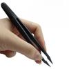 Изолированные антистатические черные пинцеты - Пинцеты из нейлона промышленного качества с заостренным наконечником, специализированный инструмент для электронного ремонта