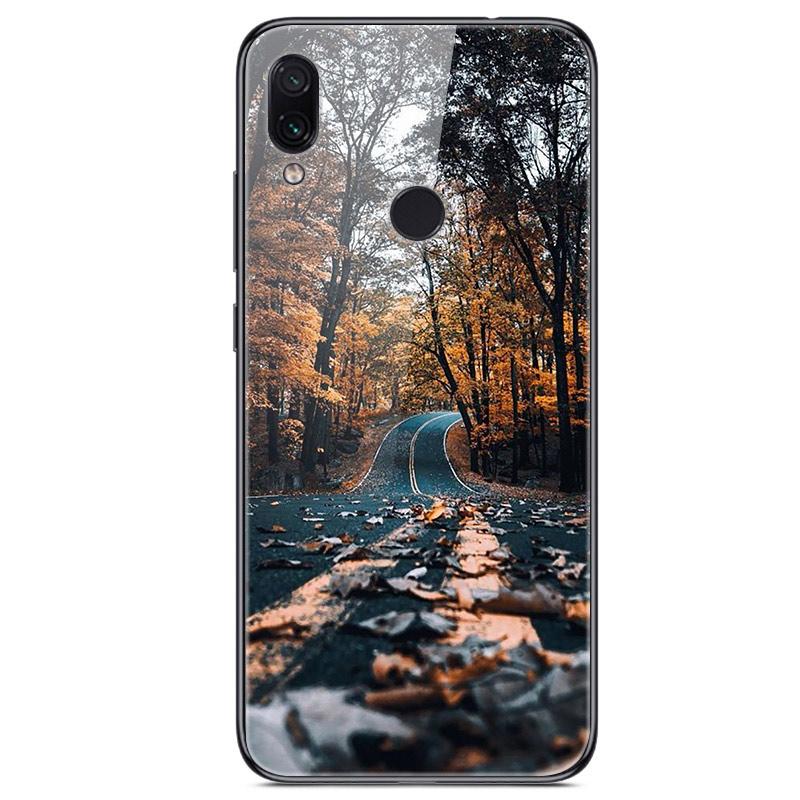For Xiaomi Redmi Note 7 Case Tempered Glass Hard Back Cover For Xiomi Redmi Note7 Phone Cases Soft Bumper On Redmi 7 7A Redmi7