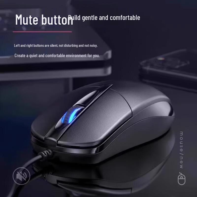 YouShi USB Wired Silent Office Mouse