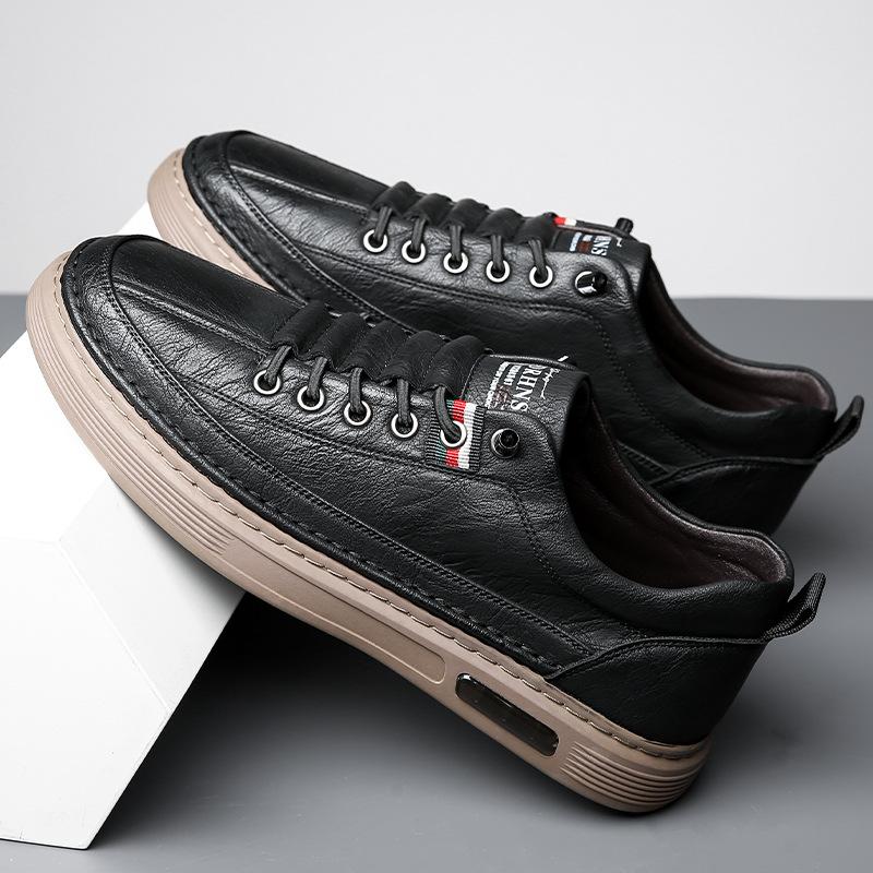 Fashion 2024 Spring Summer Cowhide Shoes for Men Casual Soft Sole Fashion Driving Shoes Male Fashion Casual Designer Sneakers Man