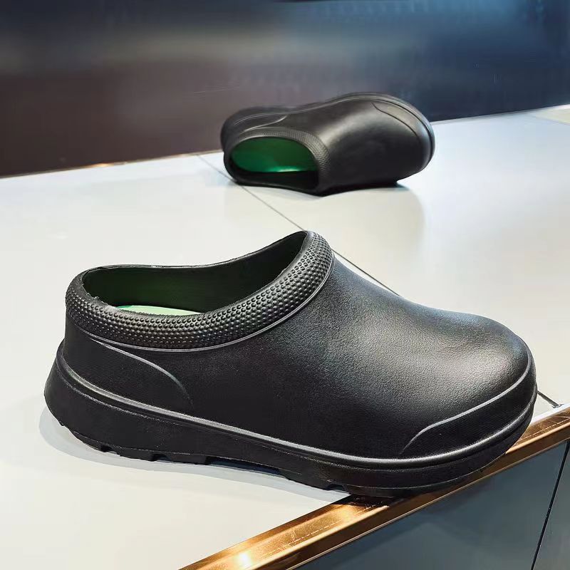 Кухонная обувь мужская садовые клоги уличная повседневная водонепроницаемая дождевая ресторанная рабочая обувь маслостойкая обувь шеф-повара