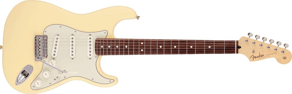 Fender Short Scale Guitar Made In Japan Junior Collection Rosewood Satin Vintage White with Soft Case Stratocaster®, Fingerboard,