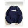 Unisex Shark Printed Oversize Sweatshirt