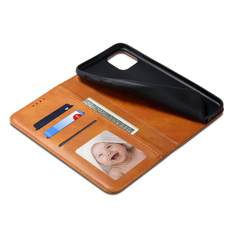 EUCAGR Роскошный кожаный чехол-книжка для iPhone 15 14 13 12 11 Pro Max Plus Mini SE3 XS Max XR Обложка-кошелек с кармашком для карты