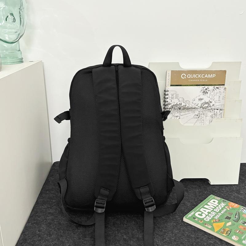 Мужской однотонный рюкзак для женщин, большой емкости, дорожный рюкзак, школьный рюкзак для школьников