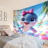 Dolphins In Starry Sky Tapestry, Unique Design Tapestry, Wall Decor for Bedroom,Livingroom, Playroom,Heartwarming Fan Holiday Gifts