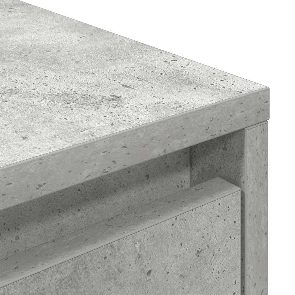 TV Cabinet with LED Lights Concrete Grey 100 x 41 x 50 cm