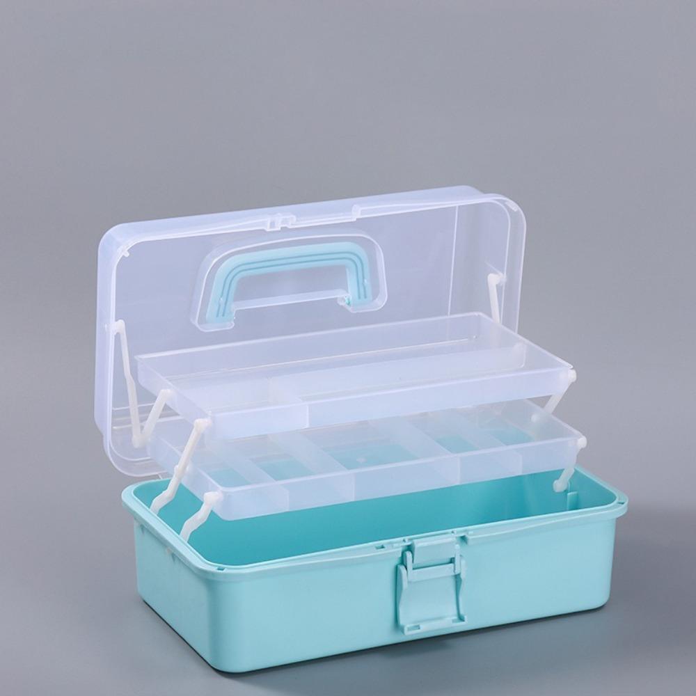 Пластиковый ящик для хранения рукоделия Трехслойный переносной ящик для инструментов Новый ящик для хранения швейных принадлежностей