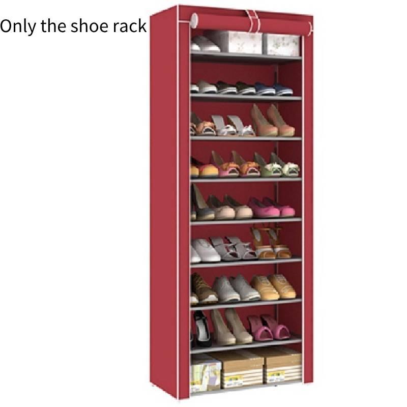 Металлический шкаф для обуви большой вместимости с несколькими ярусами и пыленепроницаемой конструкцией для дома, сдачи в аренду и хранения в общежитии. Современный и простой стиль.