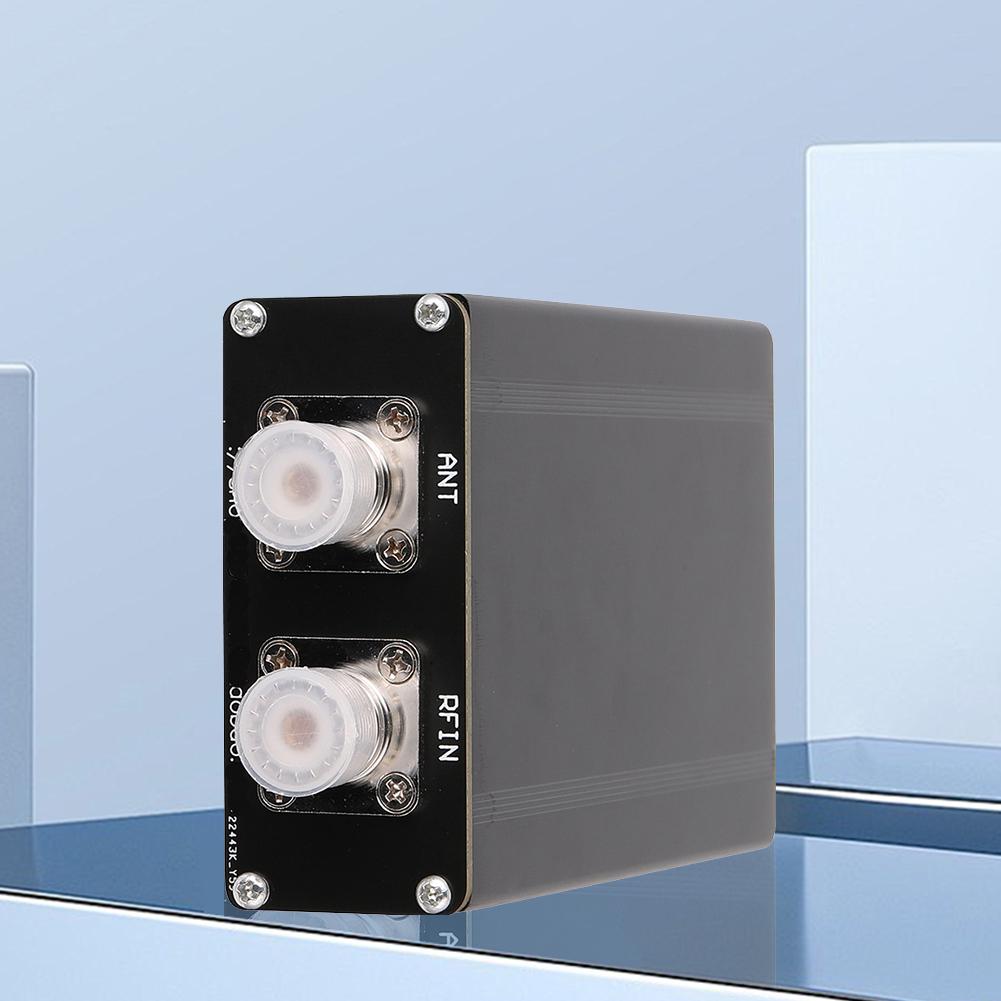 Автоматический антенный тюнер 1,8-50 МГц с 0,91-дюймовым OLED-дисплеем от N7DDC 7x7, прошивка 3.2, в металлическом корпусе, с аккумулятором