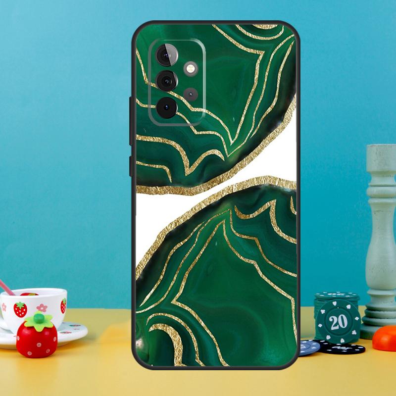 Роскошный кейс с золотой фольгой для Samsung Galaxy A25 A54 A34 A14 A52 A32 A12 A13 A33 A53 A15 A16 A36 A56 A26 A05 A35 A55