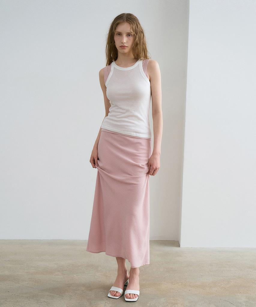 Rene J Dobby Chiffon Long Skirt