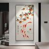 Хурма в китайском стиле, подразумевающая удачу, плакаты с изображением карпа, пасторальная картина на холсте, настенные принты, картина, домашний декор для комнаты