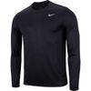 Logo Print Round Neck Long Sleeve T-Shirt Men Tops Black DX0994-010