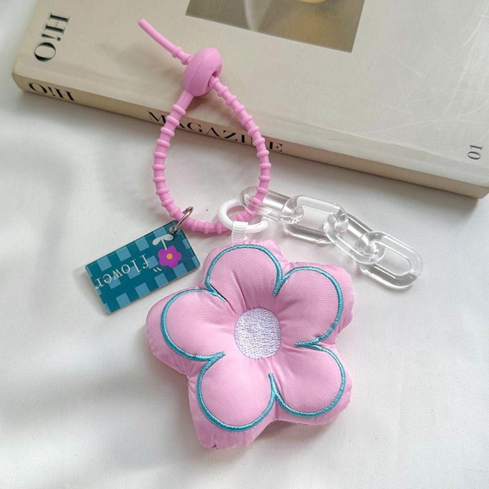 Key Chain Stuffed Sunflower Pendant Jewelry Fabric Flower Bag Pendant Backpack Charms