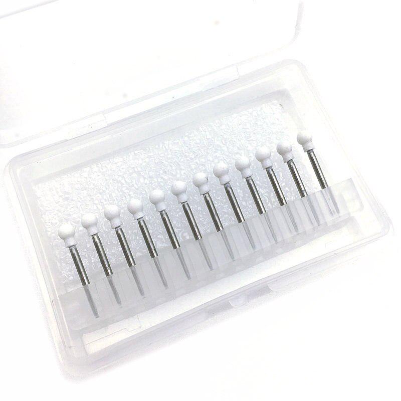 12 шт./компл., стоматологический полировальный камень, наконечник из фарфоровой смолы, полировальные боры FG, круглые инструменты из белого камня, RD1, отбеливание зубов