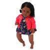 Reborn Toddler Dolls 23.6 Inch Cute African American Baby Dolls Toy Kid Birthday Gift