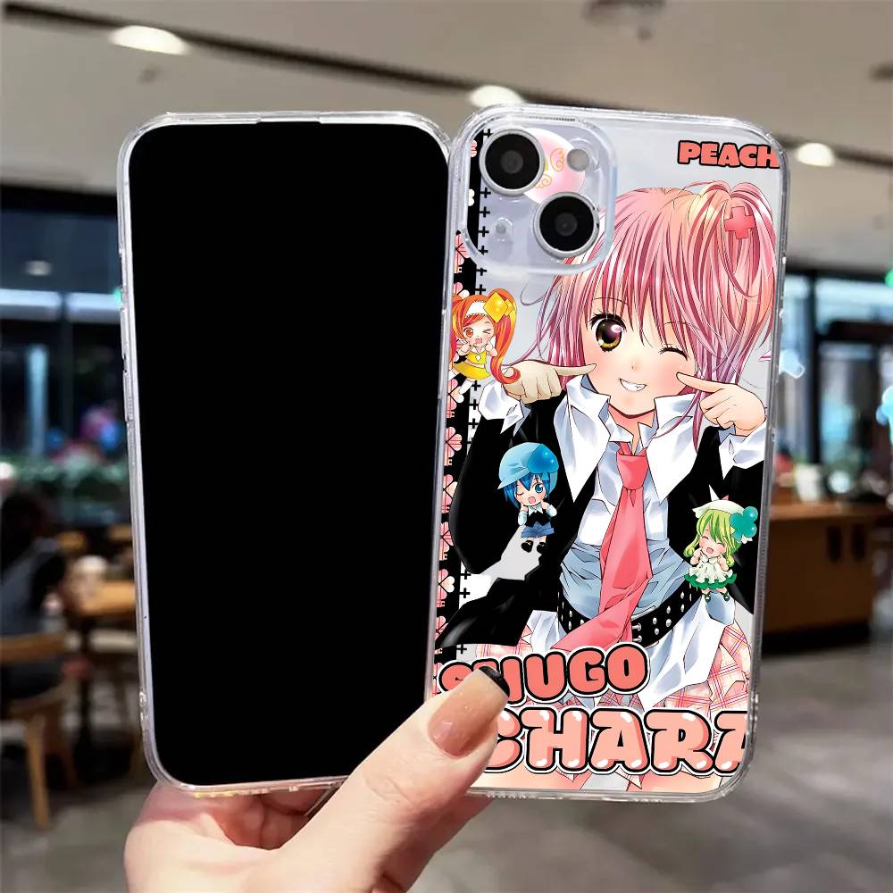 Аниме s-Shugo c-Chara Роскосный прозрачный чехол для телефона для iPhone 17 16 15 Pro Max 14 13 12 11