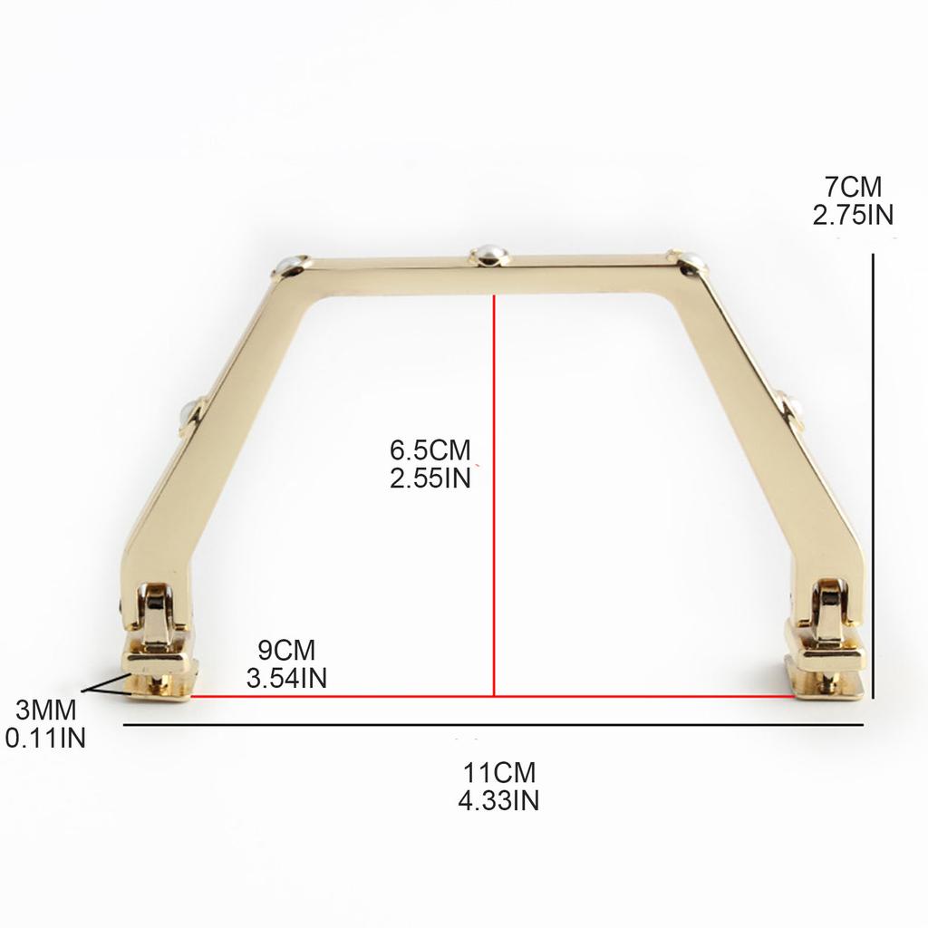 Милая металлическая ручка для сумки, замена для самодельных сумок через плечо, изготовление сумок