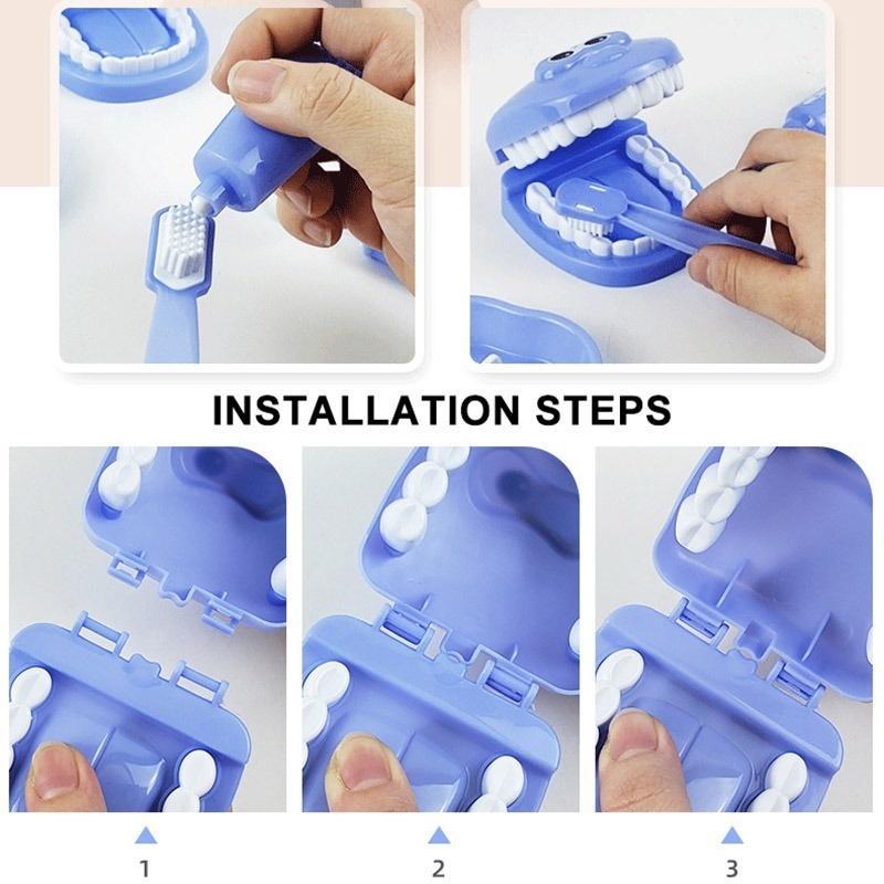 Костюм из 9 предметов, детский набор игрушек для моделирования стоматолога, хороший подарок для детей, интерактивный набор игрушек для ролевых игр дантиста