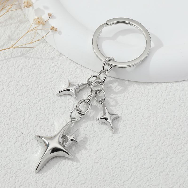 New Star Moon Keychain Pendant, Couple Bag Pendant, Cute Backpack Accessory.