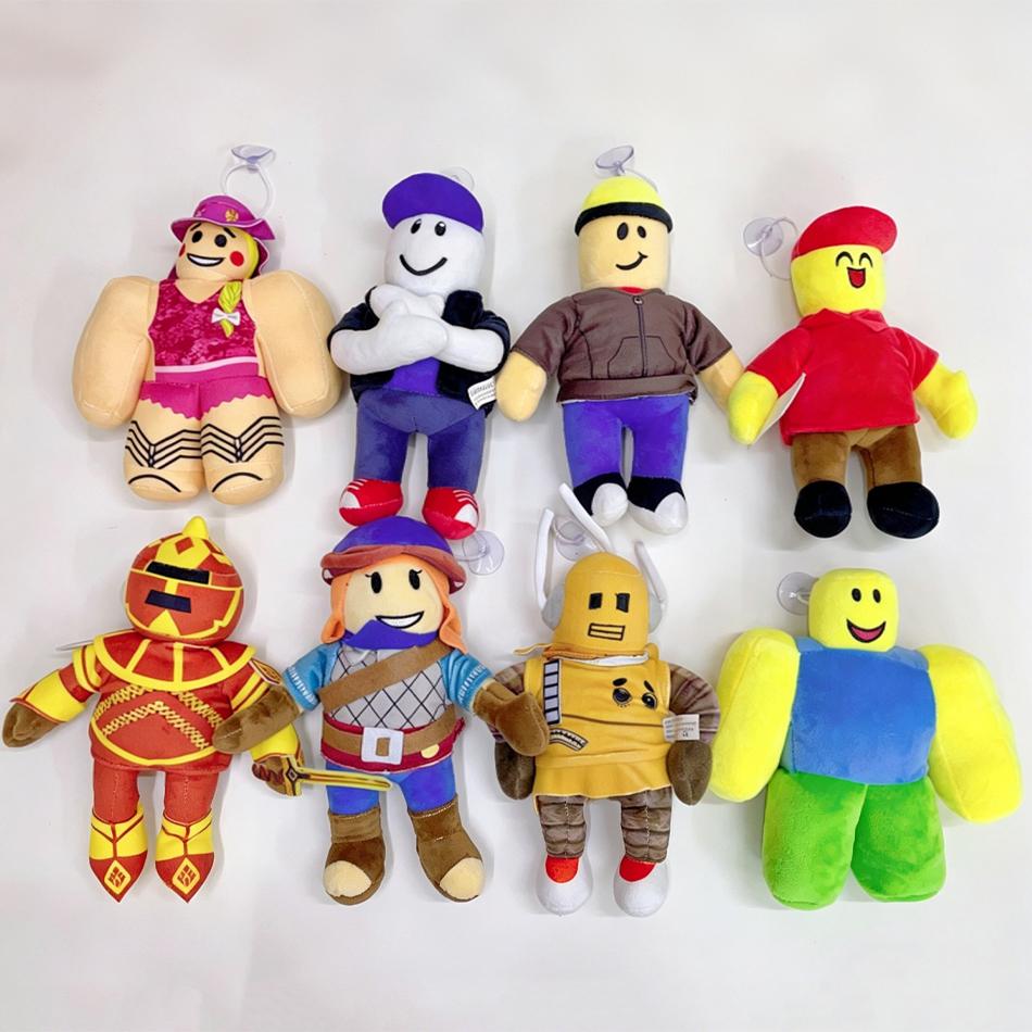 Плюшевые игрушки Roblox 24 см 8 стилей Нуб Эксперимент Мягкая набивная кукла Для детей Мальчиков Девочек Подарок на день рождения Сувенир на вечеринку Коллекция фанатов