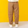 Girls' coffee colored workwear with plush casual pants