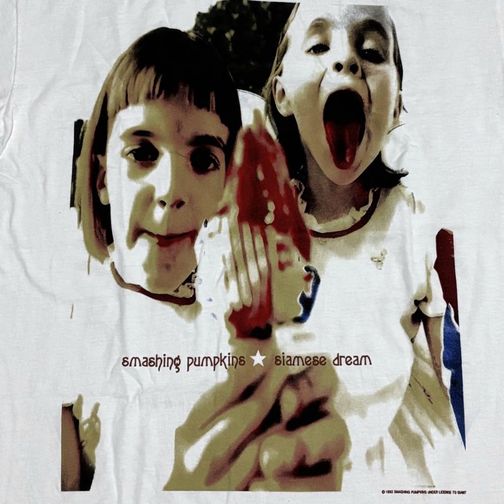 Винтажная футболка Smashing Pumpkins Siamese Dream 90-х годов, группа, тур 1993 года, размер L, РЕПРИНТ
