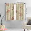 2 шт., 2D печать на плоскости Популярные шторы Винтажный узор розы Универсальный полиэстер (без стержня) Праздничный Идеально для гостиной,