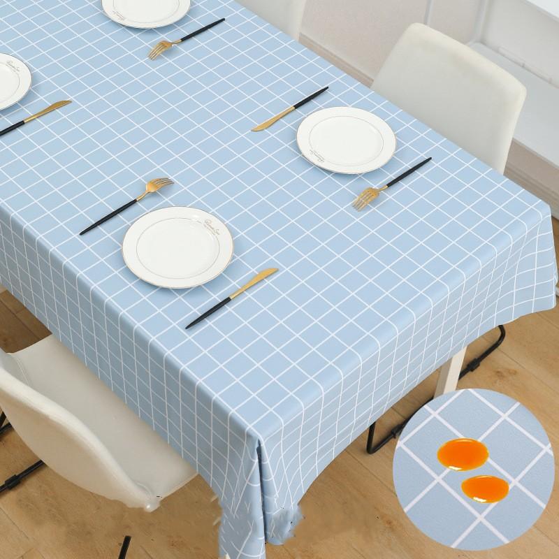 Роскошная высококачественная водонепроницаемая и маслостойкая скатерть из ПВХ, не требующая мытья, прямоугольный бытовой стол, чайный столик и настольная ткань