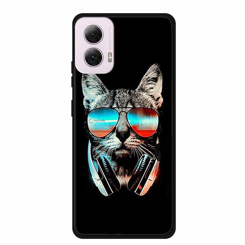 Чехол для Moto G Power 2024, ТПУ, Животные, Мягкий силикон, Чехлы для телефона для Motorola G Power 2024 5G, Волк, Защитный, Оригинальная задняя крышка