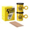 Gorilla Waxing Brazilian Hard Wax 140g X 2 + Wood Spatulas 10