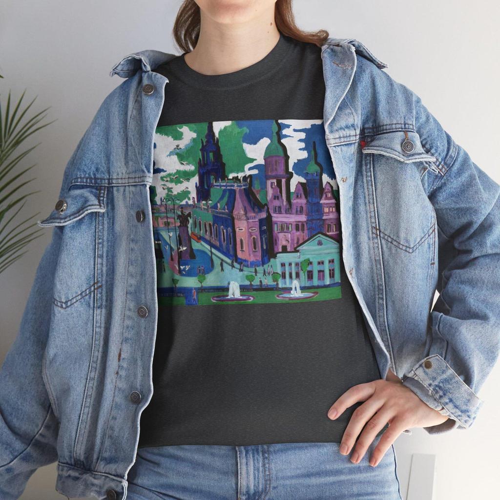 Ernst Ludwig Kirchner Art T-Shirt and kids tshirt: View of Dresden Vintage Apparel