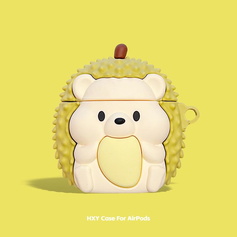 Durian hedgehog is suitable for Apple AirPods 1 protective case pro1 noise reduction second generation 1st generation fourth generation bluetooth head