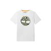 Casual Short Sleeve Printed T-Shirt Men Tops White A61KD-100