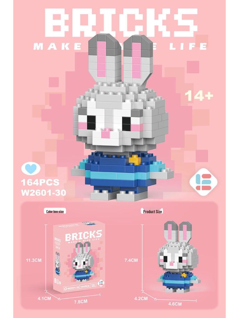 Совместимые с Lego микро строительные блоки мультяшные фигурки - детские развивающие настольные игрушки