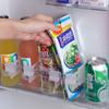 4pcs Storage Refrigerator Partition Board Retractable Fridge Divider Flexible   Shelf Organizer