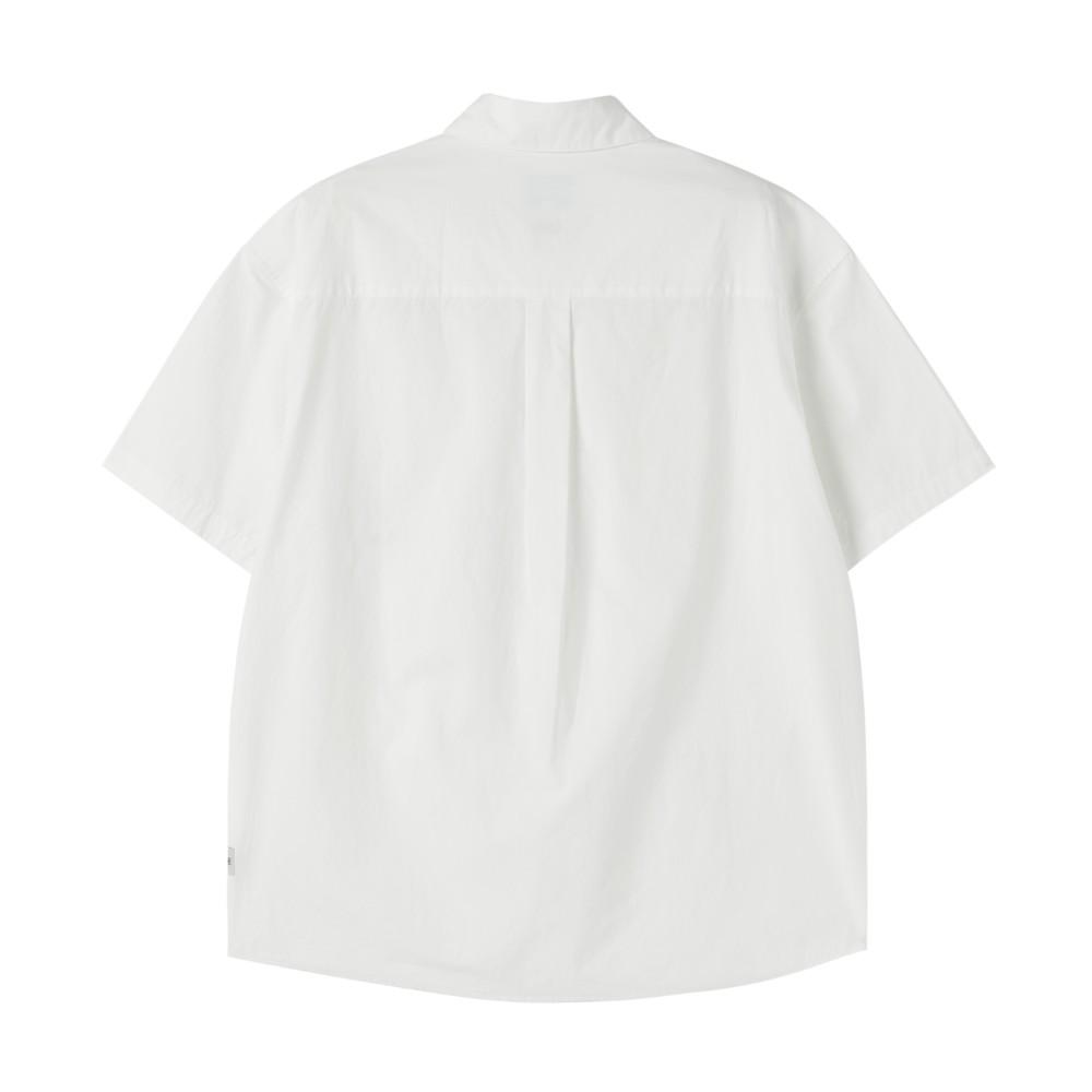 BROMPTON LONDON Biowashed Half Sleeve Shirt - White (P252Msh433)