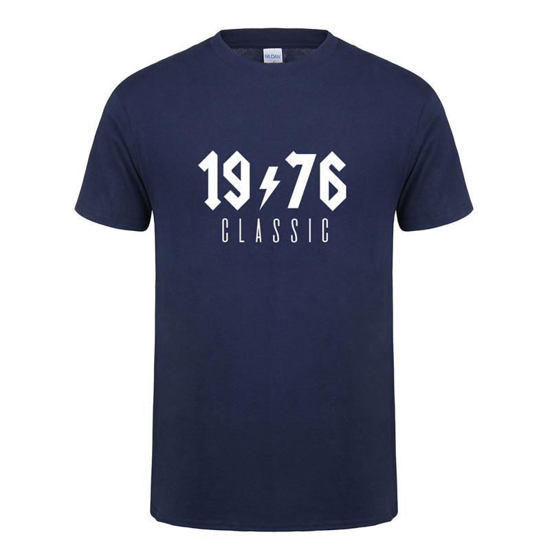 Omnitee 1976 Classic T Shirt Unisex Cotton Oneck Short Sleeve 1976 Birthday Gift Tshirt Unisexs Tops Tee Oz196