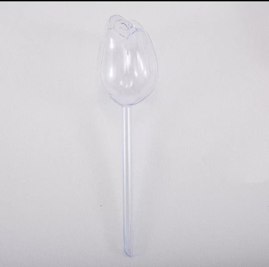 Tulip Shaped Watering Globes 3 Piece Set Garden Plant Watering Stakes Slow Release Irrigation for Indoor Outdoor Plants