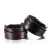 Minimalist Leather Cuff Bracelet Wide Wristband Bangle For Men Women Punk Rock Street Style Jewelry