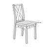 Seat Cover For Chair Seat Smooth Elastic Light Gray