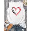 Women's Sleeveless Vest White T-shirt Women's T-Shirt Harajuku Graphic Clothing Women's Top,Drop Ship