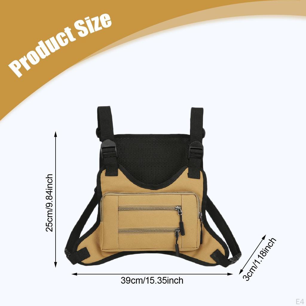 Сумка-нагрудник, регулируемый плечевой ремень, держатель для телефона, беговой жилет для улицы