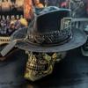 2025 Halloween New Skull Hat Western European Cowboy Hat Ball Hat Sad Reaper Handmade Skull Hat Party Hats