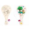 Blank Racket DIY Racket with Ball Wooden Wooden Racket DIY Paddle Ball with String Toddlers