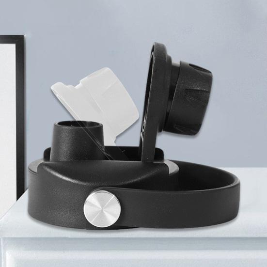 Крышка чашки с широким горлышком на 32 унции Легко чистящаяся Изолированная крышка чашки Сменная крышка с носиком пищевого качества с гибкой ручкой для гидроколбы